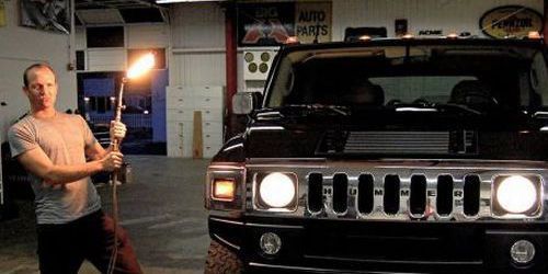 Hummer tirado por caballos